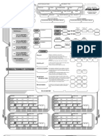 Star Wars RPG: Saga Edition Custom Starship Sheet