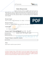 Math Homeworks: Format Input