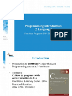 Programming Introduction - C Language