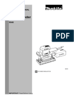 Makita 9046 Manual Lixadeira Orbital Treme Treme