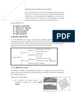 Clasificación de Métodos de Riego