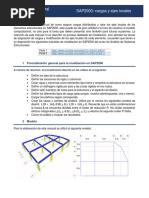 SAP2000 Cargas y Ejes