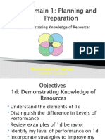 Powerpoint On Demonstrating Knowledge of Resources