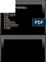 Geometry Geometry: Point Line Line Segment Ray Plane Parallel Lines Intersecting Lines Angles