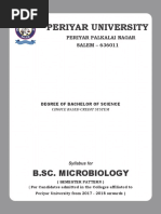 B.SC MicroBiology Syllubus 01.01.2017