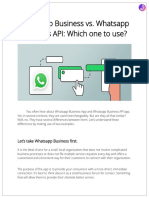 Whatsapp Business Vs Whatsapp Business API