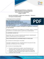 PROCESOS INDUSTRIALES Guía de Actividades y Rúbrica de Evaluación - Presaberes - Pretarea. Conceptos Fundamentales