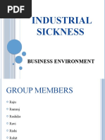 Industrial Sickness: Business Environment