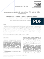 Solubility of I-Carotene in Supercritical CO and The Effect of Entrainers