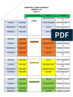 Quarterly Exam Schedule GRADES 4-10 Feb.8-11