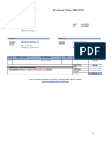 Purchase Order PTH10032: Puretech Health LLC