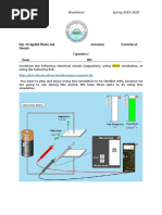 Capacitor 1 Worksheet A