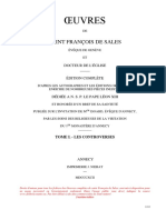 01-Oeuvres de Saint Francois de Sales-Tome I-Les Controverses