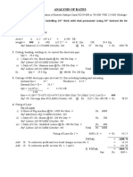 Analysis of Rate For Liner