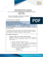 Guia de Actividades y Rúbrica de Evaluación - Fase 1 - Estructurar Conceptos Preliminares