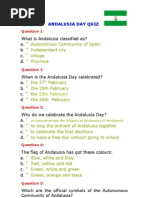 Andalusia Day Quiz