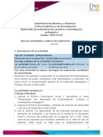 Guía de Actividades y Rúbrica de Evaluación - Unidad 1 - Paso 1 - Saberes Previos