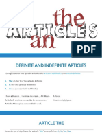 Definite and Indefinite Articles