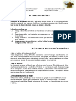 Unidad EL TRABAJO CIENTÍFICO Segundo Año Guia+cesf