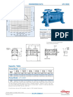 Engineering Data LPH 25000 High Vacuum: Capacity Table