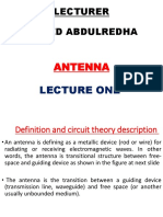 Lecturer Ahmed Abdulredha: Antenna