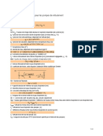 Calcul Du NPSH Disponible Des Pompes