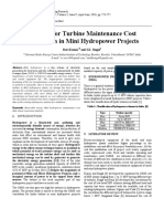 Analysis For Turbine Maintenance Cost