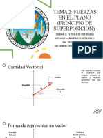 Tema 2 Fuerzas en El Plano (Principio de Superposicion)