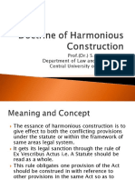 Doctrine of Harmonious Construction