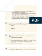 Corporate Governance Multiple Choice