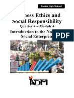 Business Ethics and Social Responsibility: Introduction To The Notion of Social Enterprise