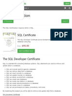 SQL Certification