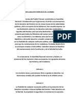 Declaracion Derechos Del Hombre