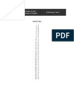 2005-2006 Examination For The Certificate of Proficiency in English Preliminary Test 1