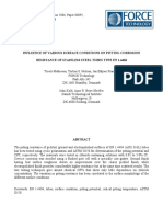 Influence of Various Surface Conditions On Pitting Corrosion Resistance of Stainless Steel Tubes Type en 1.4404