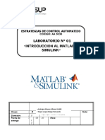 Lab 01 Matlab y Simulink