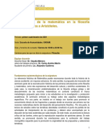 Seminario HFA - La Influencia de La Matemática en La Filosofía Griega