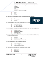 Welding Inspection: Multi-Choice Questions Paper 2: World Centre For Materials Joining Technology