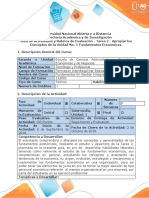 Guía de Actividades y Rubrica de Evaluación - Tarea 2 - Apropiar Los Conceptos de La Unidad No. 1 Fundamentos Económicos