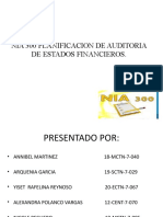 Nia 300 Planificacion de Auditoria de Estados Financieros Diapositiva