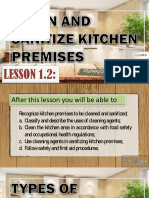 Lesson1.2 Day3 Clean and Sanitize Kitchen Premises