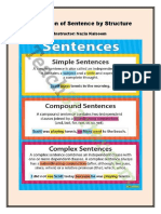 Classification of Sentence by Structure