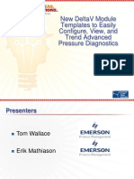 New Deltav Module Templates To Easily Configure, View, and Trend Advanced Pressure Diagnostics