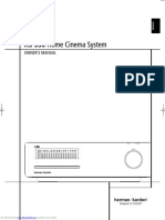 HS 350 Home Cinema System: Owner'S Manual