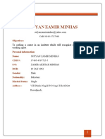 SUFYAN Minhas CV