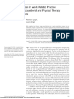 Professional Strategies in Work-Related Practice: An Exploration of Occupational and Physical Therapy Roles and Approaches