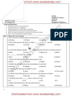 CBSE Class 5 Science Sample Paper Set B - 1