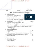 CBSE Class 5 Science Sample Paper Set G