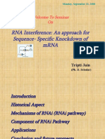 RNA Interference: An Approach For Sequence-Specific Knockdown of Mrna