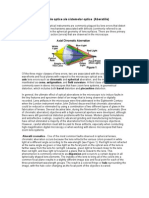 Common Optical Defects in Lens Systems